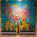 Painting with Beer bottles